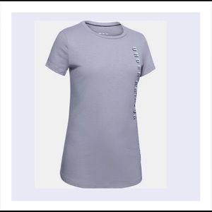 Under Armour Girls Wordmark Graphic Tee Size Large NWT